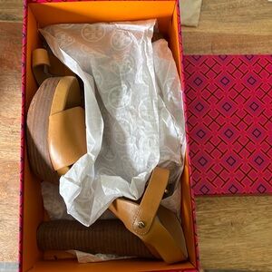 Tory Burch wood heels